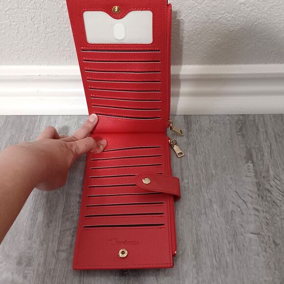 TRAVELAMBO Genuine Coral Leather Bifold Wallet, RFID Blocking - Picture 4 of 4